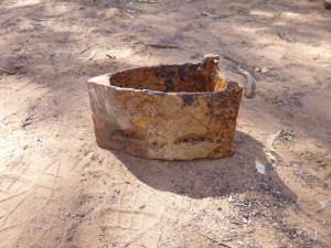 The old iron Steve unearthed at Lock 7.