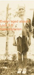 Evelyn Rains aged about 7
