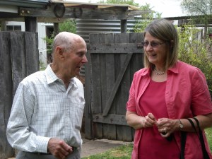 Max Pearson sharing a story from lock-building days.