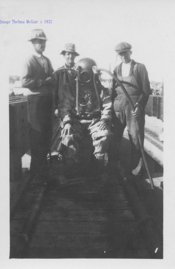 Arthur Eddy,S Allen, Stan Underwood Fred Simms Thelma McGair